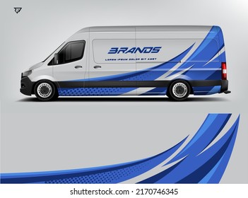 Van Wrap. Design modern eye catching ready use. place your logo. Printable eps files.