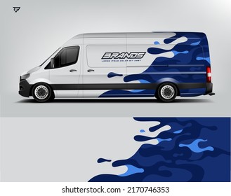 Van Wrap. Design modern eye catching ready use. place your logo. Printable eps files.