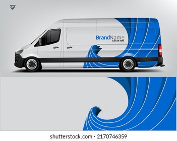 Van Wrap. Design modern eye catching ready use. place your logo. Printable eps files.