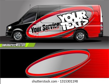 van wrap design. simple lines with abstract background vector concept for vehicle vinyl wrap and automotive decal livery