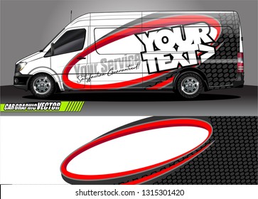 van wrap design. simple lines with abstract background vector concept for vehicle vinyl wrap and automotive decal livery