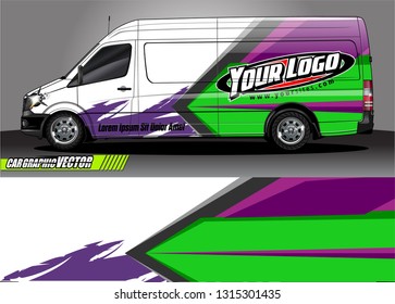 van wrap design. simple lines with abstract background vector concept for vehicle vinyl wrap and automotive decal livery