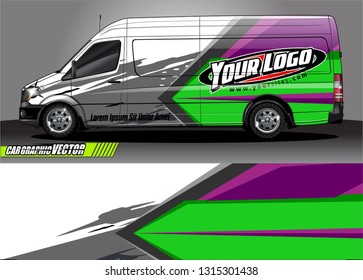 van wrap design. simple lines with abstract background vector concept for vehicle vinyl wrap and automotive decal livery