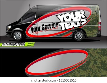 van wrap design. simple lines with abstract background vector concept for vehicle vinyl wrap and automotive decal livery