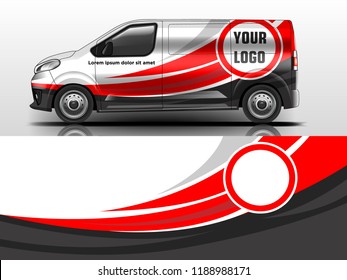 Van wrap design. Wrap, sticker and decal design for company. Vector format