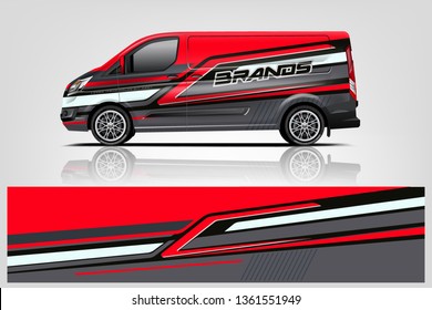 Van wrap design. Wrap, sticker and decal design for company. Vector format - eps 10 Vector