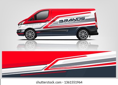 Van wrap design. Wrap, sticker and decal design for company. Vector format - eps 10 Vector