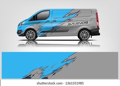 Van wrap design. Wrap, sticker and decal design for company. Vector format - eps 10 Vector