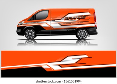 Van wrap design. Wrap, sticker and decal design for company. Vector format - eps 10 Vector
