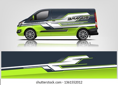 Van wrap design. Wrap, sticker and decal design for company. Vector format - eps 10 Vector