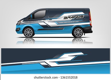 Van wrap design. Wrap, sticker and decal design for company. Vector format - eps 10 Vector