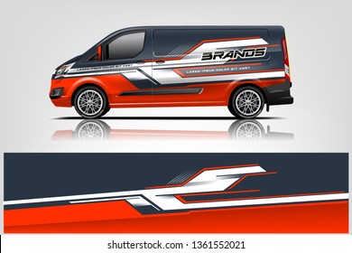 Van wrap design. Wrap, sticker and decal design for company. Vector format - eps 10 Vector