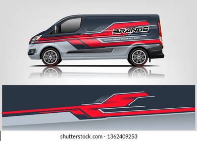 Van wrap design. Wrap, sticker and decal design for company. Vector format - eps 10 Vector