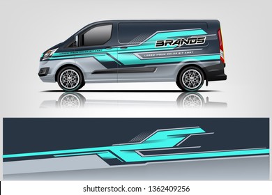 Van wrap design. Wrap, sticker and decal design for company. Vector format - eps 10 Vector
