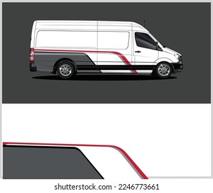 Van wrap design. Wrap, sticker and decal design for company