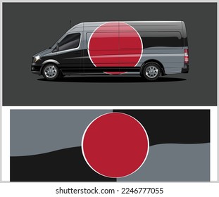 Van wrap design. Wrap, sticker and decal design for company