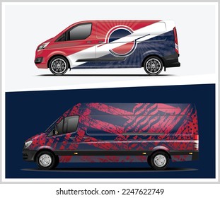 Van wrap design. Wrap, sticker and decal design for company