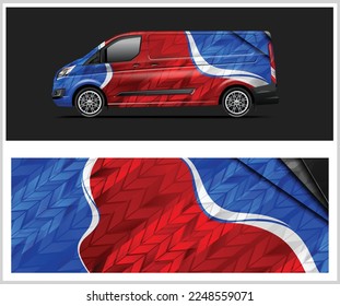 Van wrap design. Wrap, sticker and decal design for company