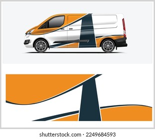 Van wrap design. Wrap, sticker and decal design for company