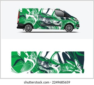 Diseño de envoltura de camioneta. Diseño de ajuste, pegatina y calcomanía