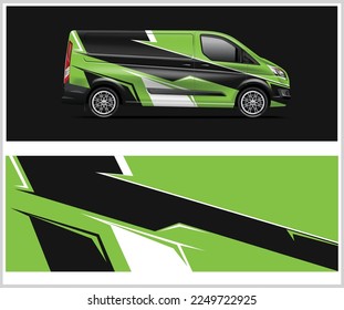Van wrap design. Wrap, sticker and decal design