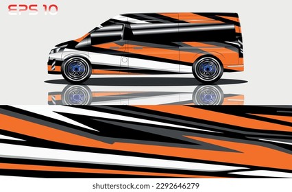 Van wrap design. Wrap, sticker and decal design for company