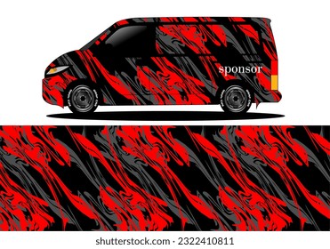 Van wrap design. Wrap, sticker, and decal design for camper car decal vector format