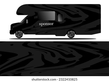 Van wrap design. Wrap, sticker, and decal design for camper car decal vector format