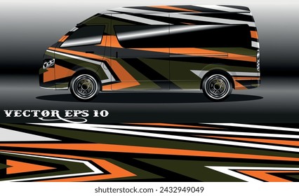 Van wrap design. Wrap, sticker and decal design for company