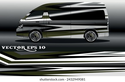 Van wrap design. Wrap, sticker and decal design for company