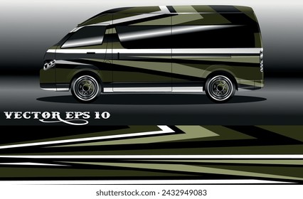 Diseño de envoltura de camioneta. Diseño de envoltura, pegatina y calcomanía para la empresa