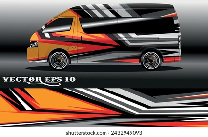 Van wrap design. Wrap, sticker and decal design for company