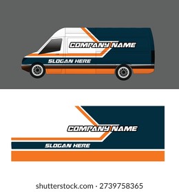 Van Wrap design template vector