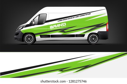 Van wrap design, truck and car wrap vector, Graphic abstract stripe designs for wrap branding vehicle