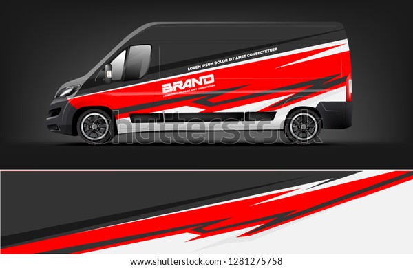 Van wrap design, truck\
and car wrap vector, Graphic abstract stripe designs for wrap\
branding vehicle