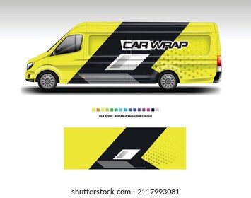 Van Wrap Design Vector, Decal For Car