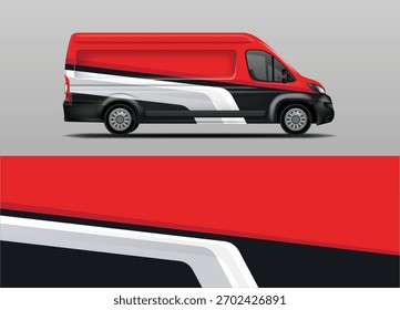 Van wrap Vector de diseño, coche de librea