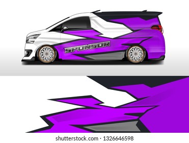 Van wrap designs vector . Car company , abstract, print , eps 10