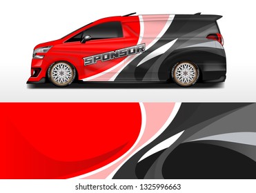 Van wrap designs vector . Sticker company , abstract, luxury, simple, print , eps 10