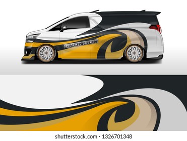 Van wrap designs vector . Sticker company , abstract, luxury, simple, print , eps 10