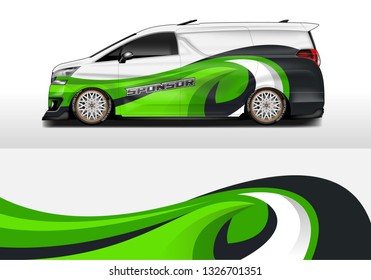 Van wrap designs vector . Sticker company , abstract, luxury, simple, print , eps 10