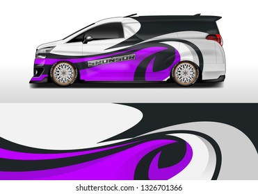 Van wrap designs vector . Sticker company , abstract, luxury, simple, print , eps 10