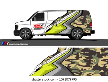 van wrap graphic vector. abstract background for vehicle vinyl branding