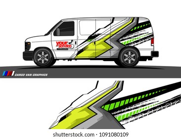 van wrap graphic vector. abstract background for vehicle vinyl branding