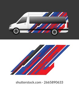 van wrap livery decal template vector design