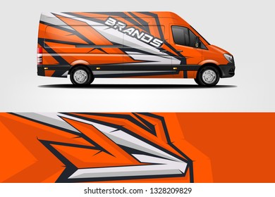 Van Wrap Livery design. Ready print wrap design for Van dekal
