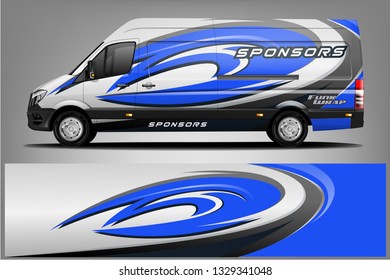 Van Wrap Livery design. Ready print wrap design for Van.