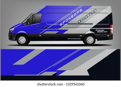 Van Wrap Livery design. Ready print wrap design for Van.