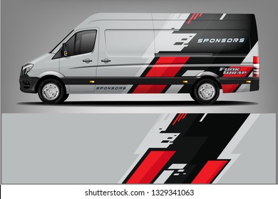 Van Wrap Livery design. Ready print wrap design for Van.