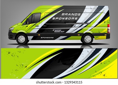 Van Wrap Livery design. Ready print wrap design for Van.